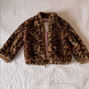 Leopard Print Kids Jacket
